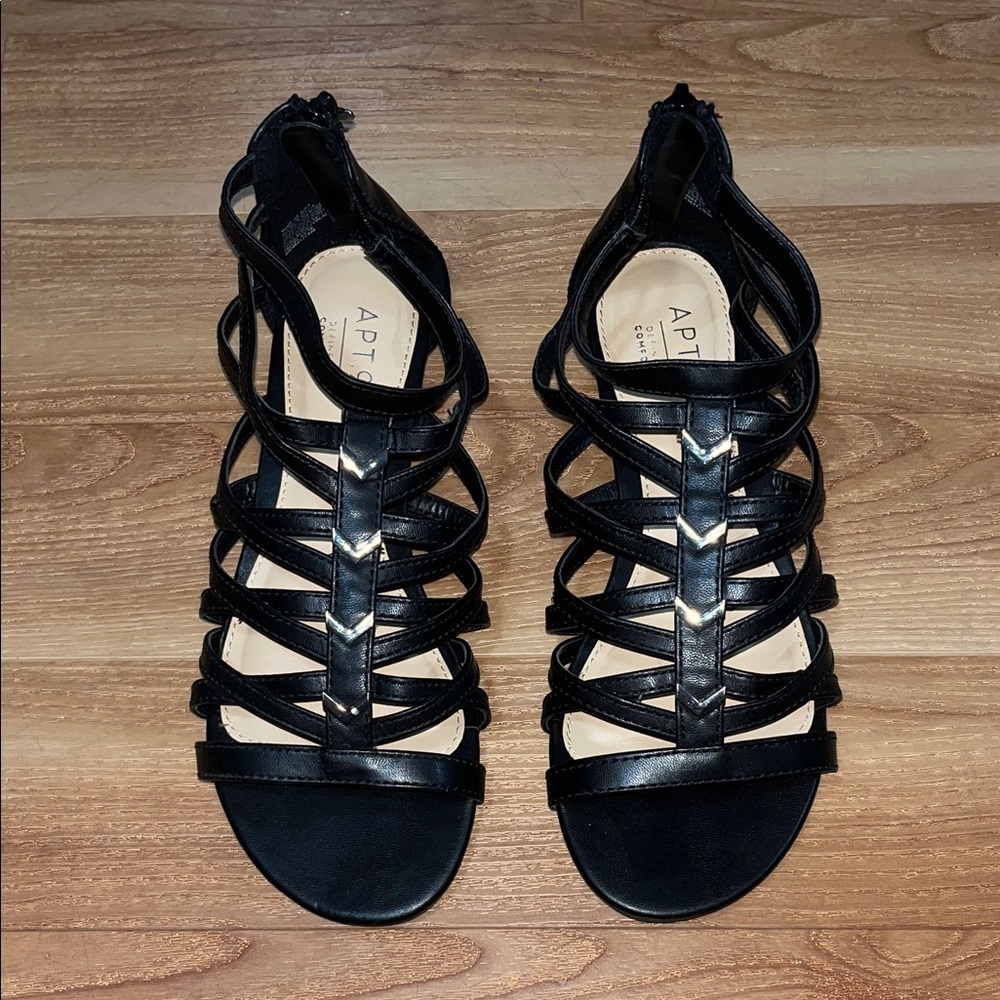 Apt. 9 Elegant Black Gladiator Sandals - Picture 1 of 5